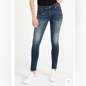 Dear John Denim Joyrich Comfort Skinny Size 25 Womens Jeans Dark Wash